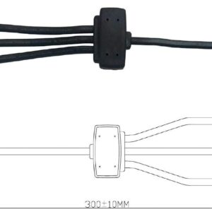 Sunway Solar Battery Charger SAE Adapters Connector,Solar Panel Combiner 3 to 1 Extension Wire for Expanding Solar Panel Battery Charger & Maintainer to One 12 Volt Battery