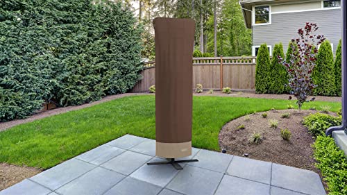 Duck Covers Ultimate Waterproof Patio Offset Umbrella Cover with Integrated Installation Pole, 13 Foot