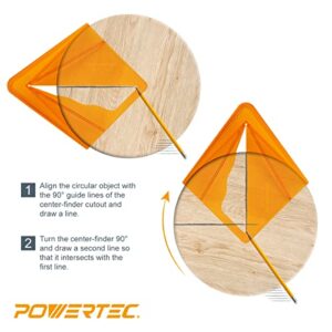 POWERTEC 71080 Plastic Center Finder – Wood Turner Tools Series