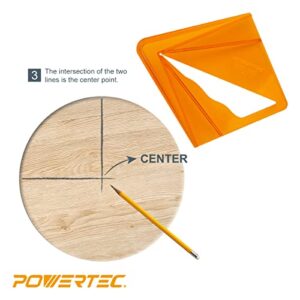 POWERTEC 71080 Plastic Center Finder – Wood Turner Tools Series