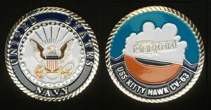 uss kitty hawk (enlisted) challenge coin