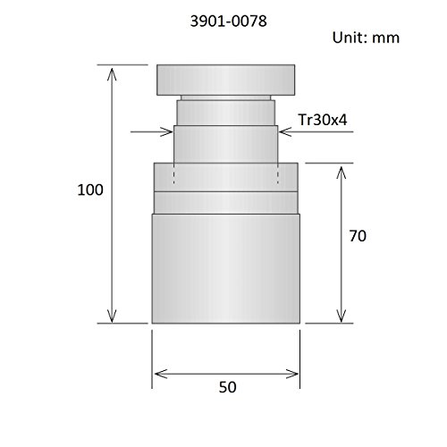 HHIP-3901-0078 Adjustable Screw Jacks (Various Adjustable Ranges 23-30mm to 100 to 140mm)