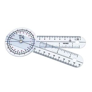 EMI EGM-650 5 Piece Physical Therapy Set - Goniometer 12 inch, 8 inch, 6 inch, Taylor Hammer, & Tape Measure