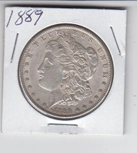 1889 morgan silver dollar coin - circulated $1 extremely fine