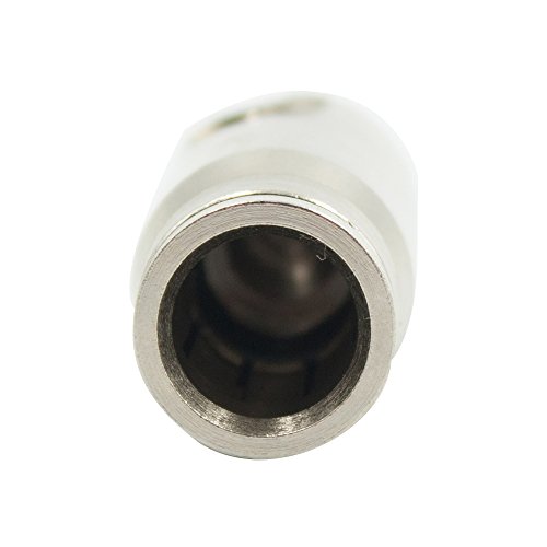Legines 10pcs Nickel Plated Brass Push to Connect Fitting for High Pressure Misting Cooling System, Misting End Cap Slip Lock (One Hole), 3/8" Tube OD