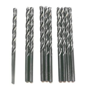 OXTUL 10pcs 11/64 inch M2 Drill Bits, Black Oxide, High Speed Steel Twist Drill Bits, Jobber Length, Round Shank. Ideal for DIY, home, general building and engineering using