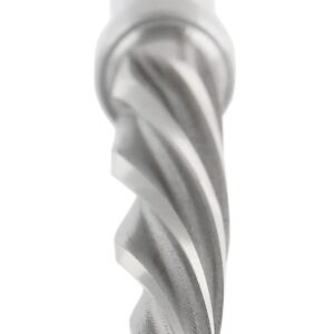 Accusize Industrial Tools High-Speed Steel Spiral Flute Aligning Reamer, 1/2" Cutting Diameter, 1/2" Shank Diameter, 0522-0012