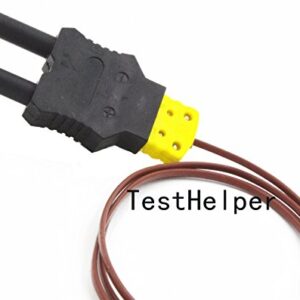 TestHelper TCAD310 Type K Thermocouple Adapter Dual plugs 4mm (0.16-Inch) Banana Use for Digital multimeter Meter