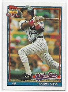 1991 topps #414 sammy sosa