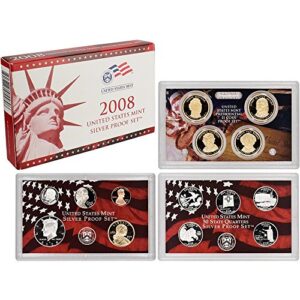 2008 s silver us proof set 14 pcs come in original us mint packaging proof