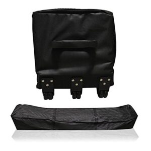 impact canopy roller bag for carport canopy tent, wheeled storage bag with handles, fits 10 x 20 portable carport canopy - roller bag only