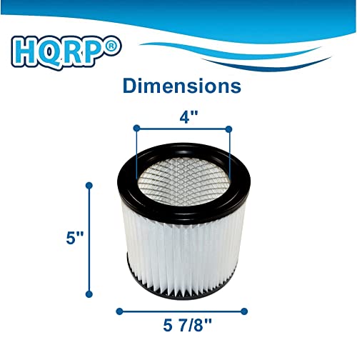 HQRP Cartridge Filter compatible with Shop-vac H87 H87S series H87S450 H87S550A H87S650C H87S600Cr Brute 5 Gallon Wet Dry Vacuum