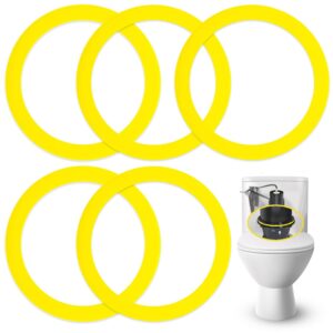 5-pack of kohler -compatible canister flush valve seal replacements for toilets (equivalent to k-gp1059291) - replacement parts for gp1049291 tank canister gasket kit - by impresa