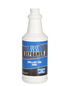 spa & hot tub defoamer - quart - quickly removes foam without the use of harsh chemicals, eco-friendly safe silicone emulsion formula - concentrate
