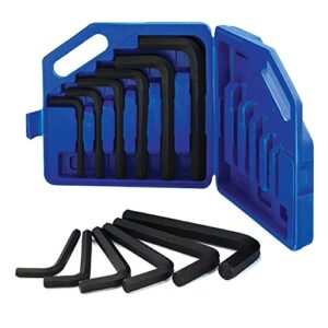 drixet jumbo allen wrenches sets hex key set sae-inch & metric with a handy carrying case 12 piece set