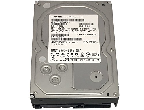 Hitachi Ultrastar 7K3000 (0F12471) 3TB 64MB Cache 7200RPM SATA III (6.0Gb/s) 3.5in Hard Drive - PC/Mac, ,RAID, NAS, CCTV DVR (Renewed)