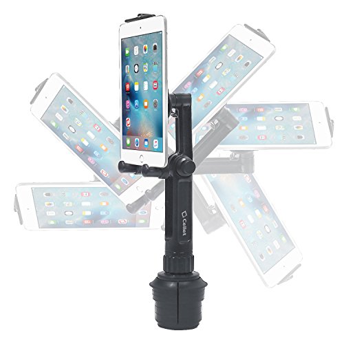 Cellet Cup Holder Tablet Mount, Tablet Car Cradle Holder Made Compatible for All iPad, iPad Pro, iPad Air, iPad Mini Samsung Galaxy Tab S9 S8 S6 Lite A8 A7 Lite Amazon Fire Microsoft Surface