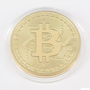 Bitcoin Challenge Coin Deluxe Collector's Set Featuring The Limited Edition Original Commemorative Tokens - 2 Pcs with Random Color and Design