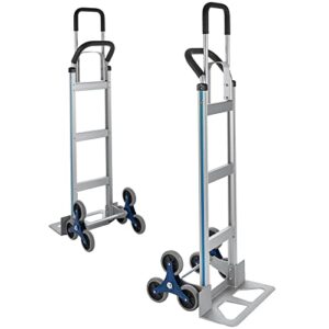 shzond aluminum hand truck stair climber hand trucks 550 lbs stair climbing hand truck 60 inch aluminum hand cart dolly