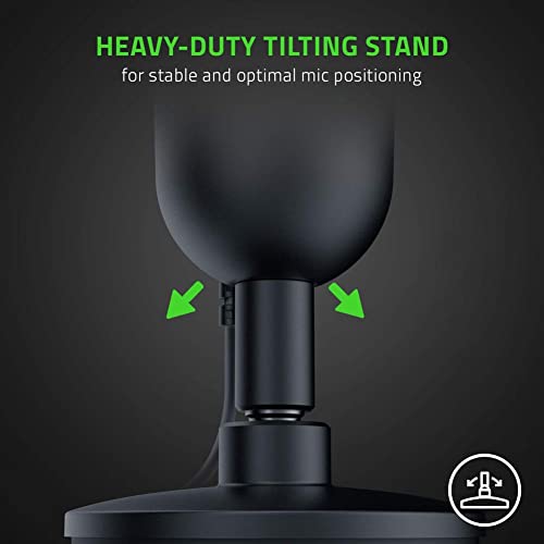 Razer Seiren X USB Streaming Microphone: Professional Grade - Built-in Shock Mount - Supercardiod Pick-Up Pattern - Anodized Aluminum - Classic Black