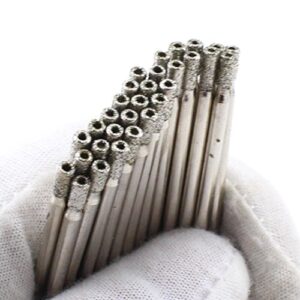 JINGLING 2.5mm 3/32" inch Diamond Small Drill Bit Hole Saw Masonry Tools for Glass Tile Stone Pack of 20Pcs