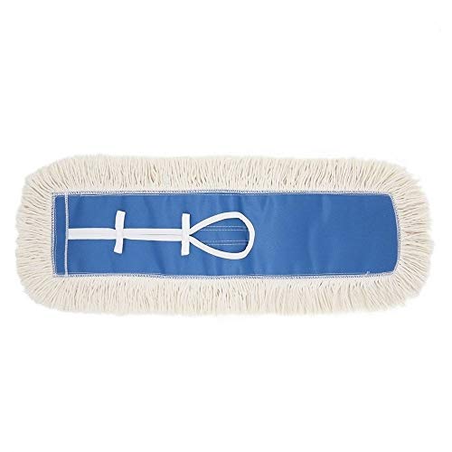 24 Inch Industrial Strength Cotton Dust Mop Head Refill, Replacement Head for Home, Industrial and Commercial Use, Fits Standard Size Mop Frame 1pc