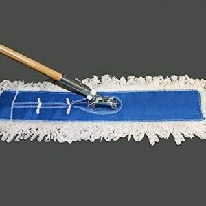 24 Inch Industrial Strength Cotton Dust Mop Head Refill, Replacement Head for Home, Industrial and Commercial Use, Fits Standard Size Mop Frame 1pc