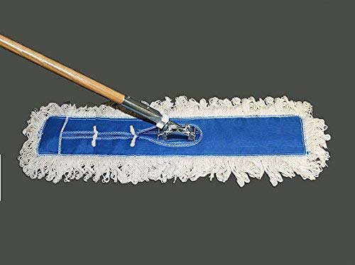 24 Inch Industrial Strength Cotton Dust Mop Head Refill, Replacement Head for Home, Industrial and Commercial Use, Fits Standard Size Mop Frame 1pc