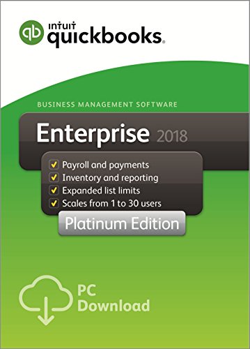 QuickBooks Enterprise 2018 Platinum Edition, 5-User (1-year subscription)