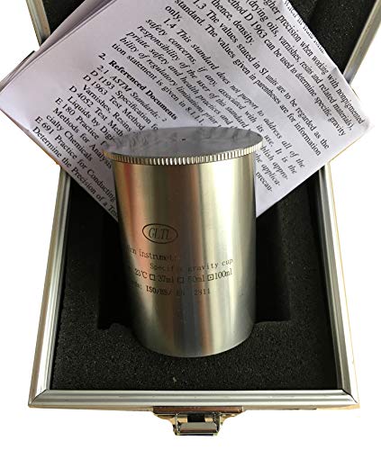 GLTL Optional Paint Density Specific Gravity Cups Stainless Steel (100ml)