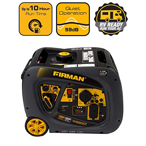 Firman W03081 3300/3000 Watt Recoil Start Gas Portable Generator cETL and CARB Certified