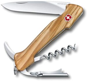 victorinox 0.9701.64 wine master olive with pouch 130mm for the wine connoisseur in olive wood 5.1 inches