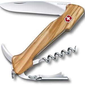 Victorinox 0.9701.64 Wine Master Olive With Pouch 130mm For the Wine Connoisseur in Olive Wood 5.1 inches