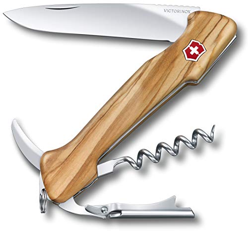 Victorinox 0.9701.64 Wine Master Olive With Pouch 130mm For the Wine Connoisseur in Olive Wood 5.1 inches