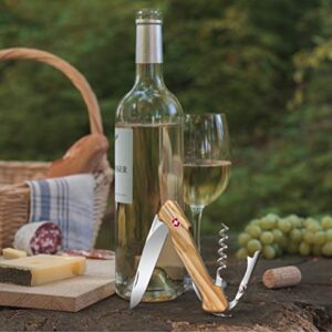 Victorinox 0.9701.64 Wine Master Olive With Pouch 130mm For the Wine Connoisseur in Olive Wood 5.1 inches