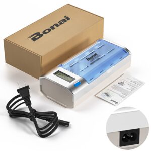 BONAI LCD Smart Battery Charger for C D AA AAA 9V NiMH NiCD Rechargeable Batteries with Refresh Function