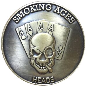 Thompson Emporium Gamblers Creed Lucky Mojo Heads Tails Challenge Coin