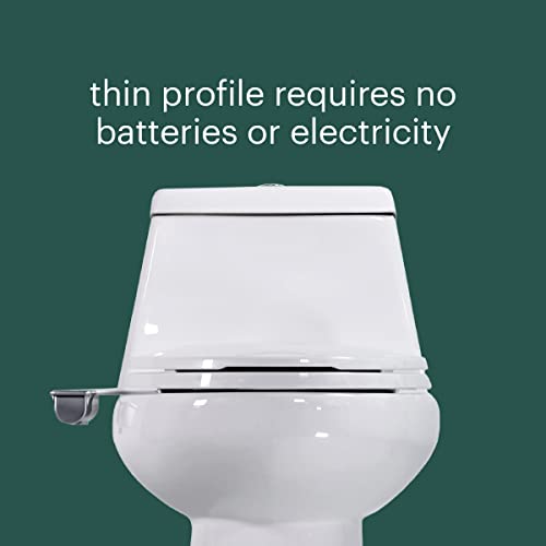 Brondell Bidet - Thinline SimpleSpa SS-150 Fresh Water Spray Non-Electric Bidet Toilet Attachment in White with Self Cleaning Nozzle