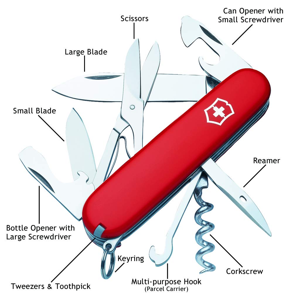 Personalized Red Climber Swiss Army Knife by Victorinox