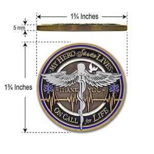 Armor Coin & Emblem - Medical Team Challenge Coin EMT | EMS | Honoring Heroic Medical Professionals | Medical Team - with Deluxe Display Box & Polishing Cloth - Appreciation Tribute Coin