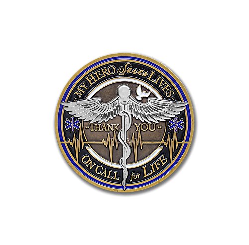 Armor Coin & Emblem - Medical Team Challenge Coin EMT | EMS | Honoring Heroic Medical Professionals | Medical Team - with Deluxe Display Box & Polishing Cloth - Appreciation Tribute Coin