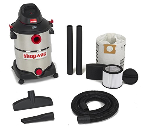 Shop-Vac 5989500 12 gallon 5.5 Peak HP Stainless Wet Dry Vacuum, Black