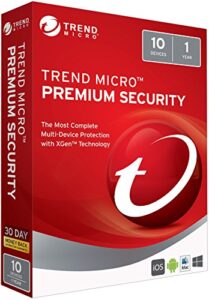 trend micro max premium security 2018 10 user [key card]
