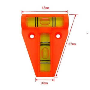 5x RV T Level, Cross Check Bubble Level for RV, Tripods, Machines, Furniture, Trailers (Red)