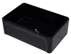 alfi brand ab5006-pss ab3020sb-bg kitchen sink, black gloss