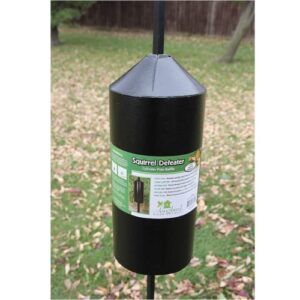 Songbird Essentials Squirrel Defeater Cylinder Pole Baffle, 6 Inch Diameter, 15 Inches High