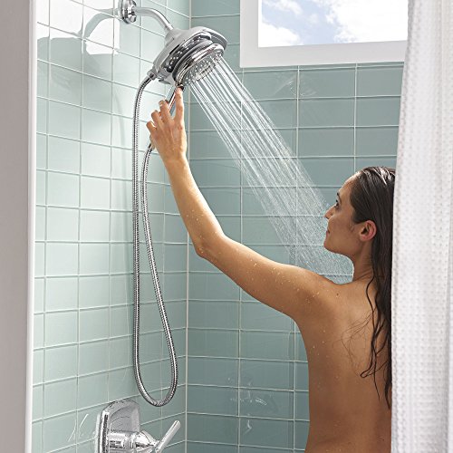 American Standard 9035254.002 Spectra+ Duo 4-Function 2-In-1 Shower Head, 2.5 GPM, Polished Chrome