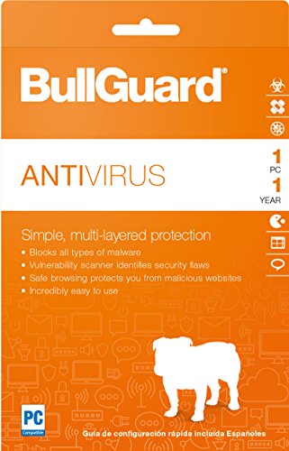 BullGuard Antivirus, 2018 Download Key Card, 1 Year (1-User)