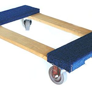 Troy Safety Movers Dolly with Soft Non-Marking TPR Wheels (3-Inch Wheels, Blue)