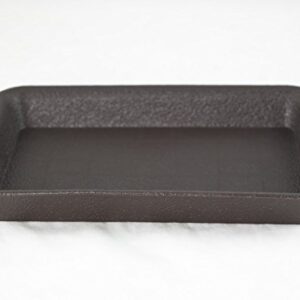 4 Rectangular Dark Brown Plastic Humidity/Drip Tray for Bonsai Tree & House Indoor Plants - 7"x 5"x 1"